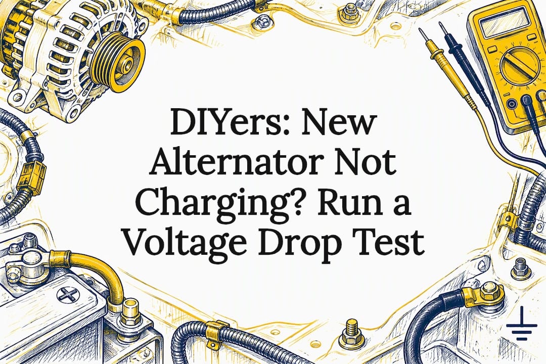 DIYers: New Alternator Not Charging? Run a Voltage Drop Test
